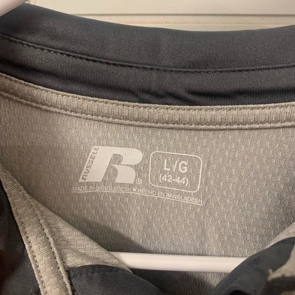 Hawkeye Athletic Polo Gray Russell Men’s‎ Large NWT - Picture 2 of 5